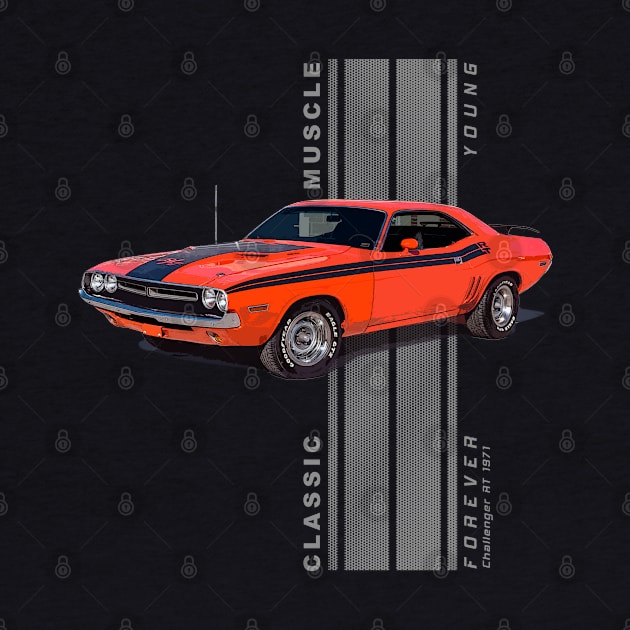 Challenger RT Classic American Muscle Cars Vintage by Jose Luiz Filho